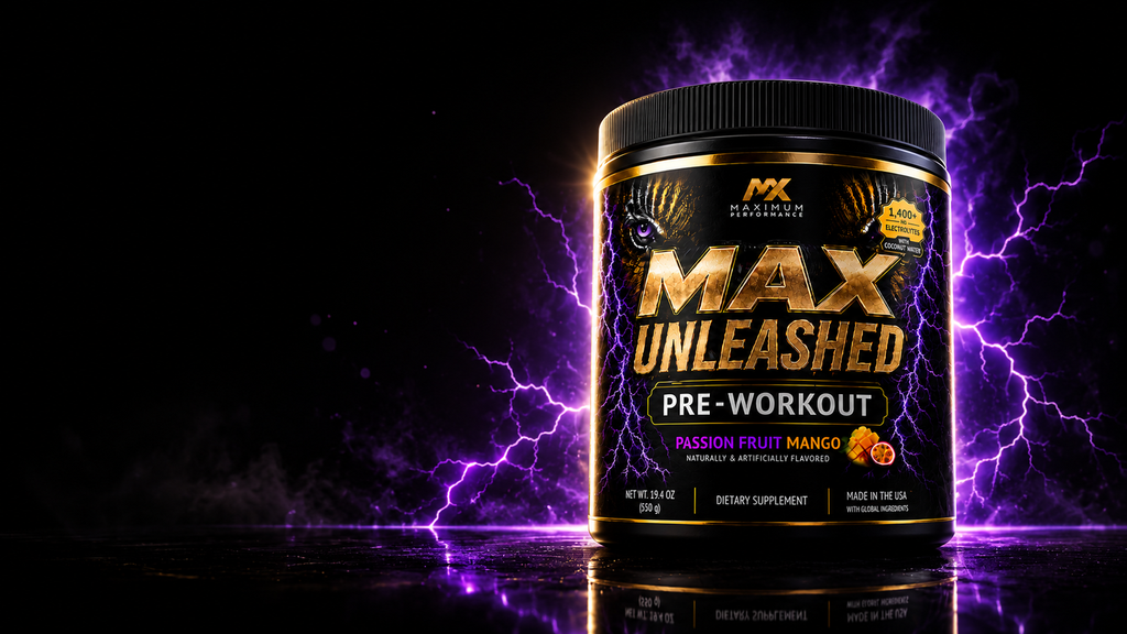 MAX Unleashed Pre-Workout - Passion Fruit Mango
