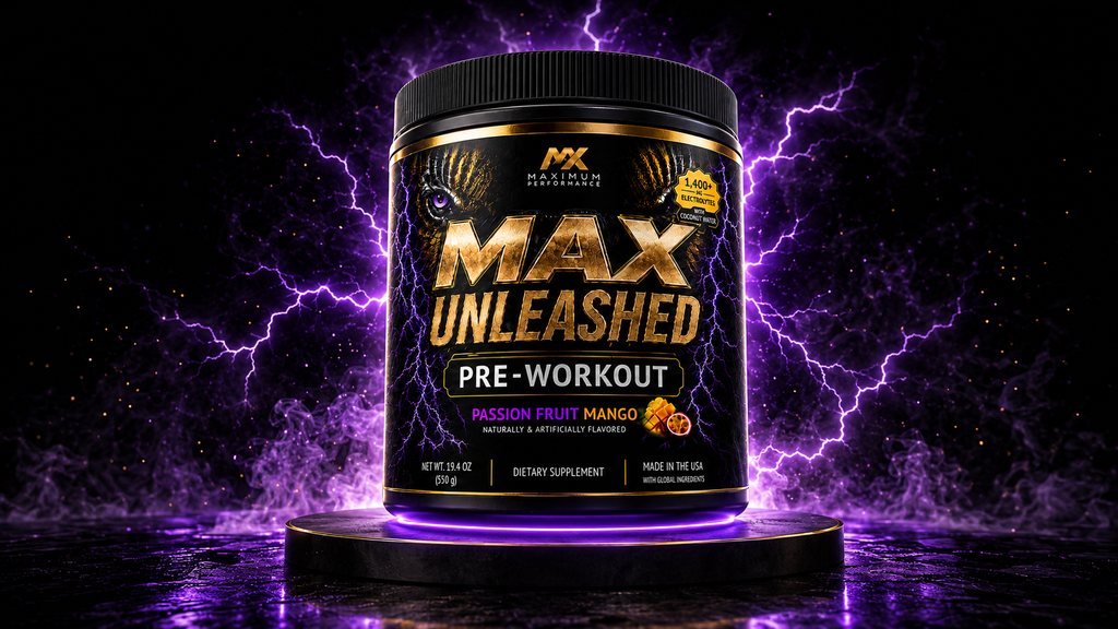 MAX Unleashed Pre-Workout - Passion Fruit Mango
