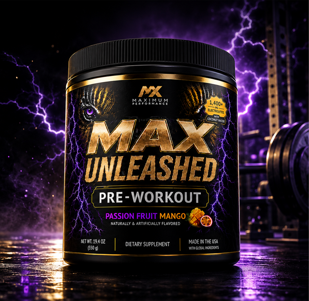 MAX Unleashed Pre-Workout - Passion Fruit Mango